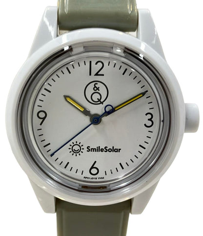 シチズン 腕時計 Q&Q ソーラー ホワイト RP01 J015 ユニセックス CITIZEN