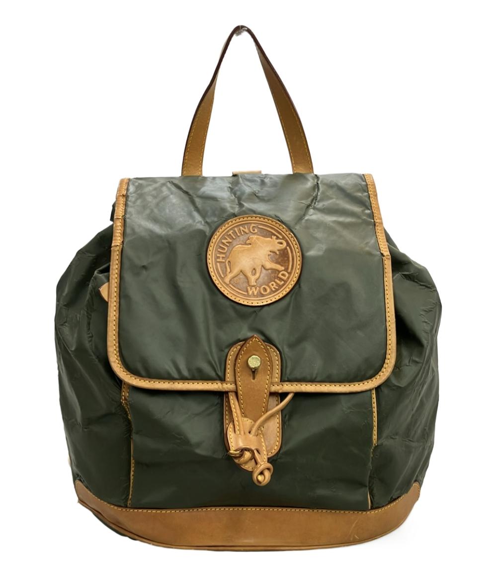 訳あり ハンティングワールド リュック バチュークロス レザー レディース HUNTING WORLD