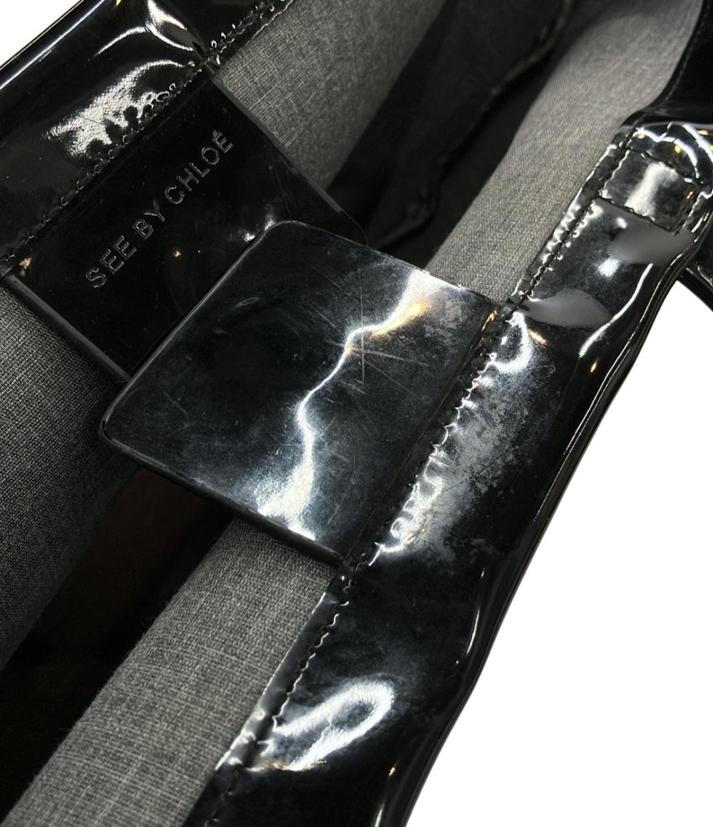 シーバイクロエ トートバッグ エナメル レディース SEE BY CHLOE