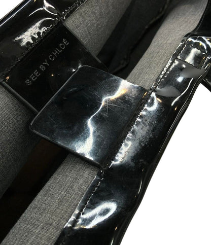 シーバイクロエ トートバッグ エナメル レディース SEE BY CHLOE