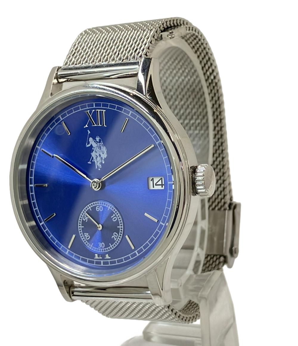 ユーエスポロアッスン 腕時計 クオーツ ブルー US-13 メンズ U.S. POLO ASSN.