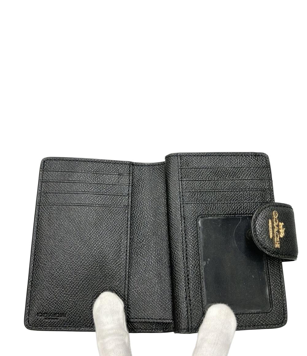 美品 COACH 二つ折り財布 レザー 6390 レディース コーチ