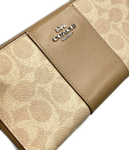 COACH ラウンドファスナー長財布 シグネチャー 31546 レディース コーチ