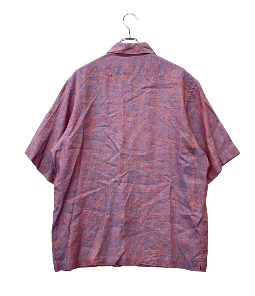 CABaN 半袖シャツ ネル リネン 59-05-01-05005 メンズ SIZE L キャバン