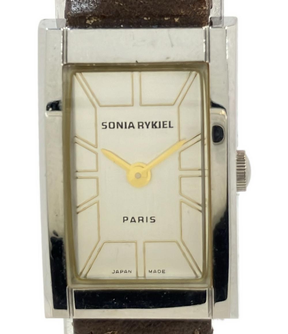 ソニアリキエル 腕時計 クオーツ シルバー SR8021 レディース Sonia Rykiel