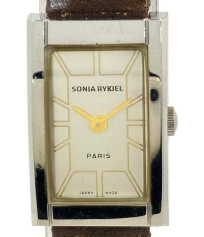 ソニアリキエル 腕時計 クオーツ シルバー SR8021 レディース Sonia Rykiel