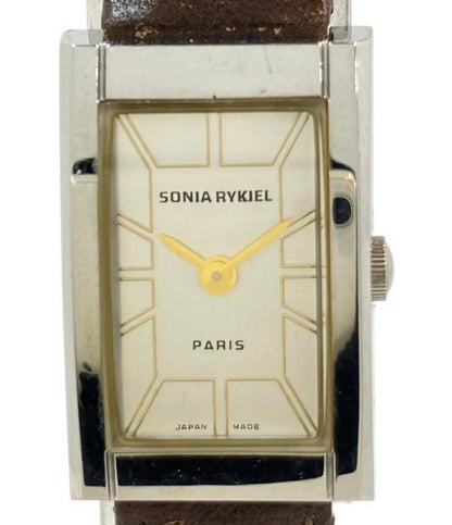 ソニアリキエル 腕時計 クオーツ シルバー SR8021 レディース Sonia Rykiel