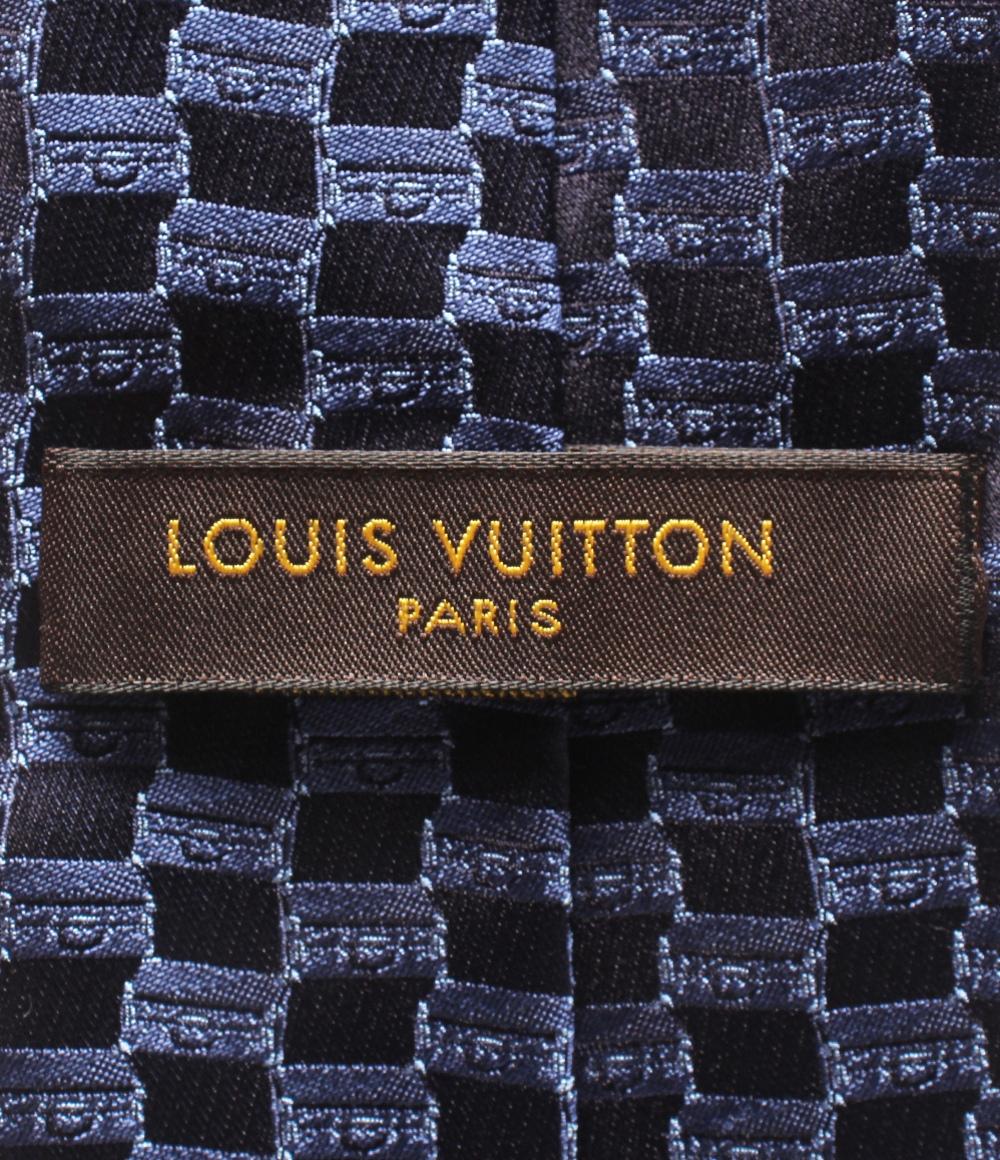 美品 LOUIS VUITTON ネクタイ シルク100% メンズ ルイ・ヴィトン