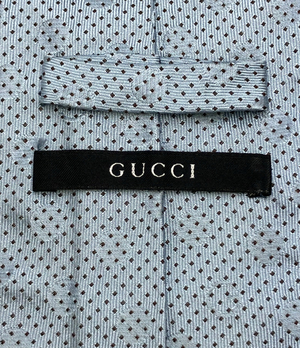 美品 GUCCI ネクタイ シルク100% ドット柄 メンズ グッチ