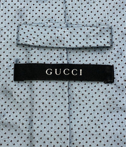 美品 GUCCI ネクタイ シルク100% ドット柄 メンズ グッチ