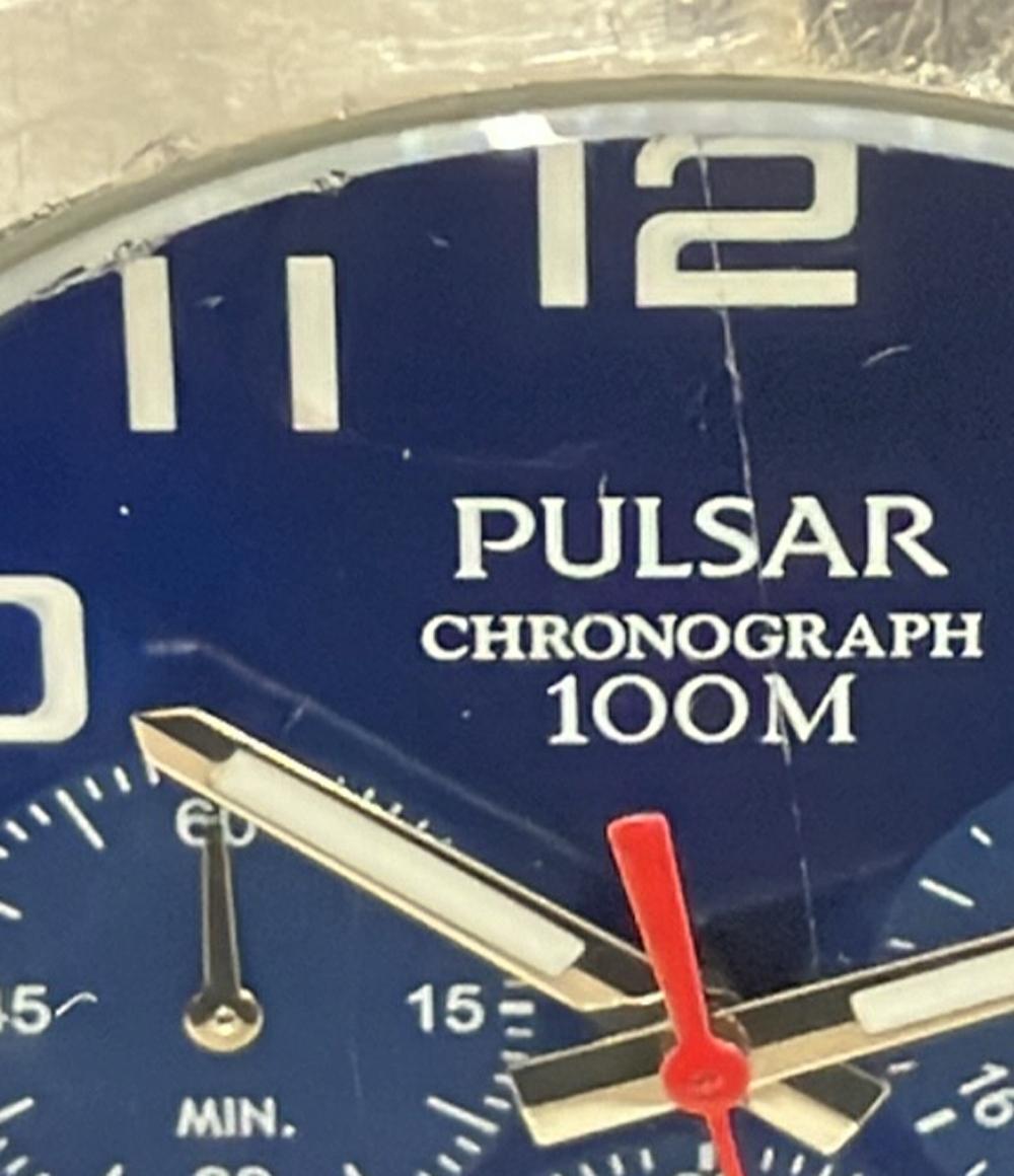 PULSAR 腕時計 クオーツ ブルー VD53-X188 メンズ パルサー