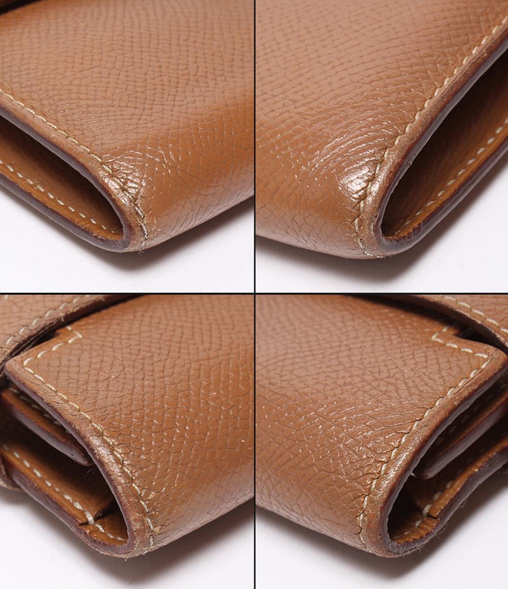エルメス 長財布 A刻印 シルバー金具 ケリーウォレット ヴォーエプソン ユニセックス HERMES エルメス 長財布 A刻印 シルバー金具 ケリーウォレット ヴォーエプソン