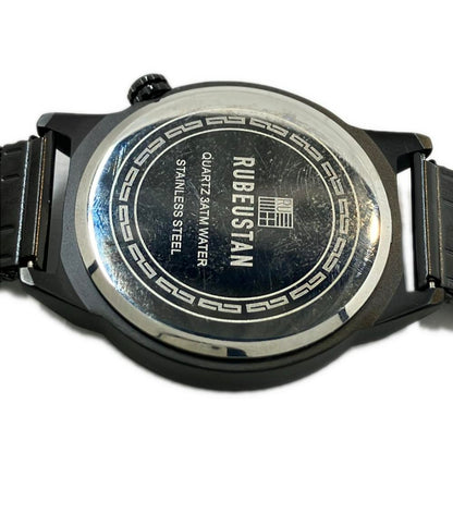 ルーベスタン ③-48  602　腕時計 クオーツ ブラック メンズ RUBEUSTAN