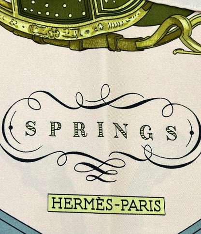 HERMES スカーフ カレ90 シルク100% SPRINGS レディース エルメス