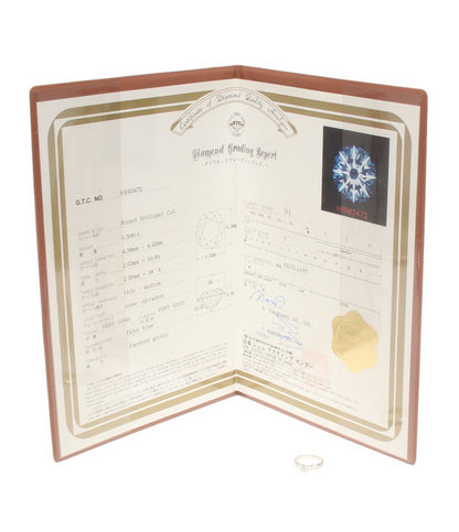美品 リング 指輪 Pt900 ダイヤ0.306ct レディース SIZE 7号