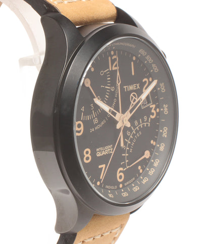 TIMEX 腕時計 クオーツ ブラック T2N700 メンズ タイメックス