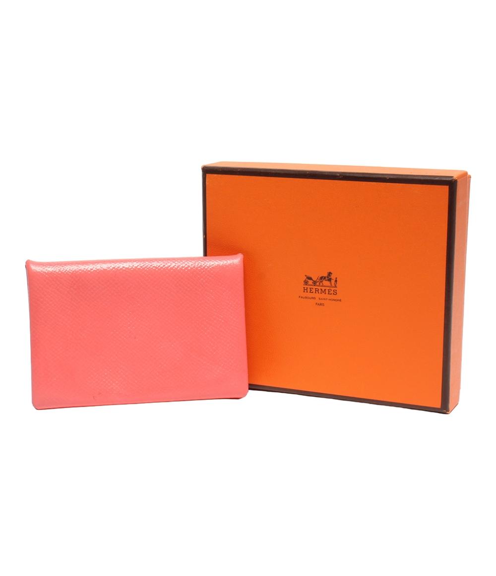 エルメス カードケース A刻印 シルバー金具 カルヴィ レディース  