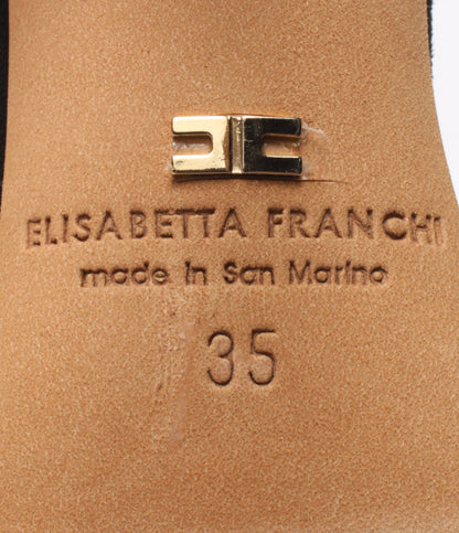 エリザベッタフランキ  アンクルストラップパンプス オープントゥ バイカラー      レディース SIZE 35 (S) ELISABETTA FRANCHI