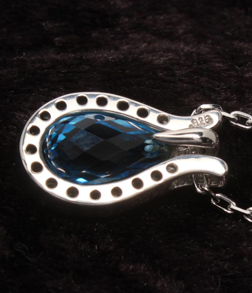 美品 IEI ネックレス SV925 ブルートパーズ レディース