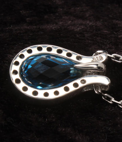 美品 IEI ネックレス SV925 ブルートパーズ レディース