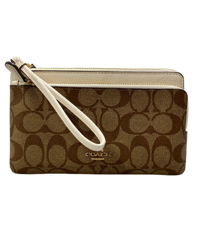 COACH L字ファスナー長財布 PVC レザー シグネチャー C5576 レディース コーチ