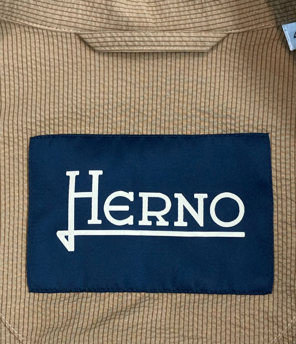 美品 Herno シアクリース 半袖シャツ メンズ SIZE 46 ヘルノ