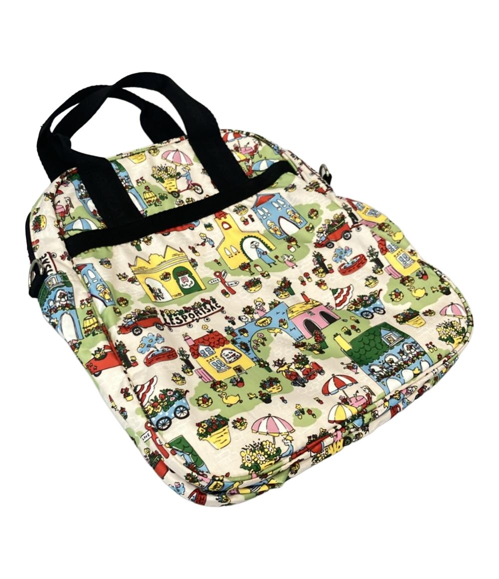 LeSportsac 2way トートバッグ ショルダーバッグ 斜め掛け ハッピー