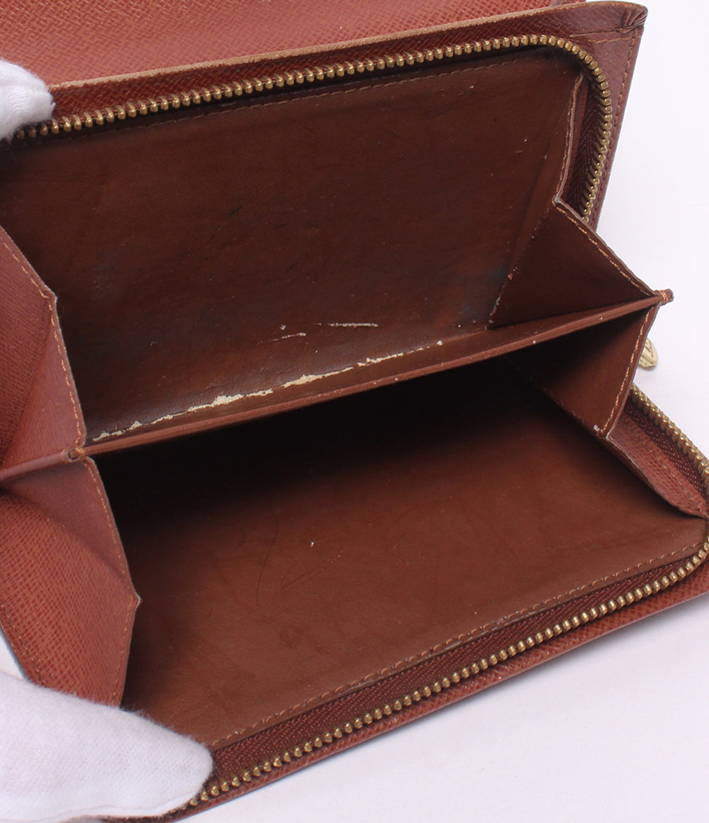 訳あり LOUIS VUITTON 二つ折り財布 ポルトモネ ビエ トレゾール モノグラム M61730 レディース ルイ・ヴィトン