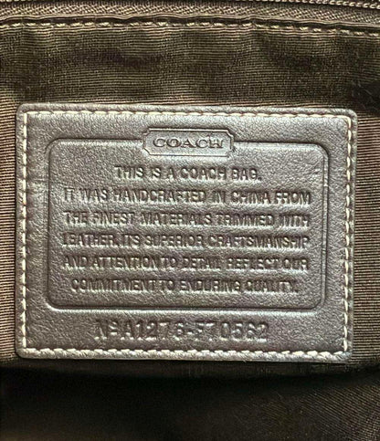 COACH ショルダーバッグ 斜め掛け PVCレザー シグネチャー F70562 レディース コーチ