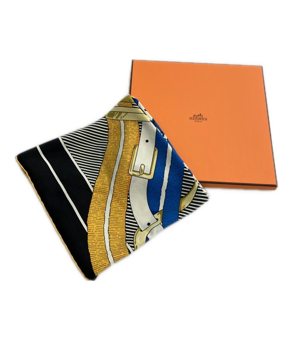 美品 エルメス スカーフ カレ90 シルク100% 馬銜 Mors a Jouets レディース HERMES