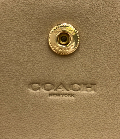 美品 COACH 二つ折り財布 シグネチャー レディース コーチ