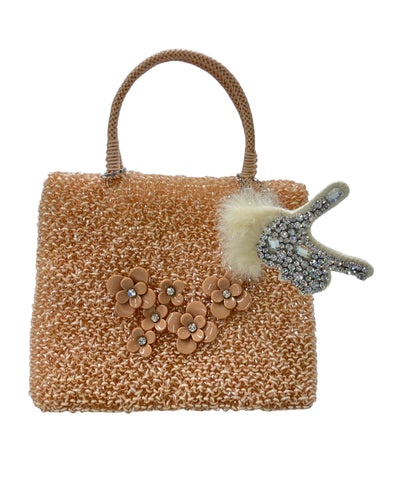 美品 ANTEPRIMA ハンドバッグ ワイヤーバッグ 花 フラワー レディース アンテプリマ