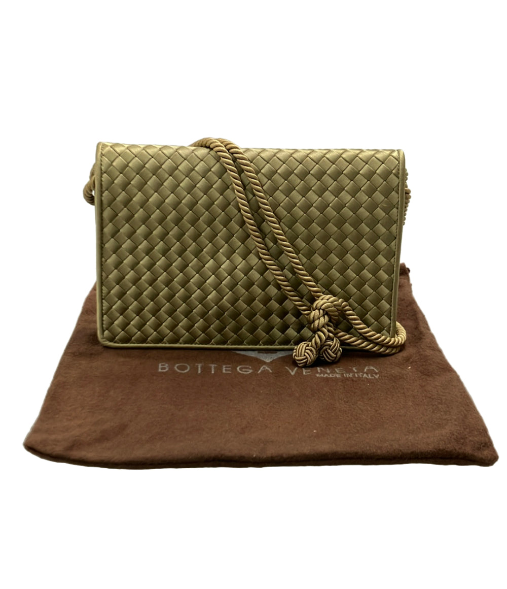 美品 BOTTEGA VENETA ショルダーバッグ 斜め掛け 肩掛け イントレチャート レディース ボッテガ・ヴェネタ