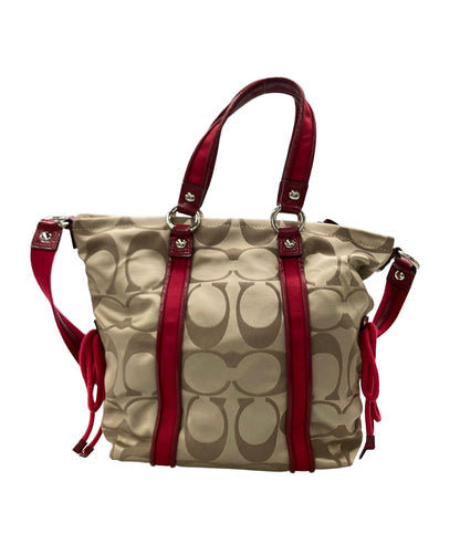 COACH 2WAY トートバッグ ショルダーバッグ 肩掛け シグネチャー F20101 レディース コーチ