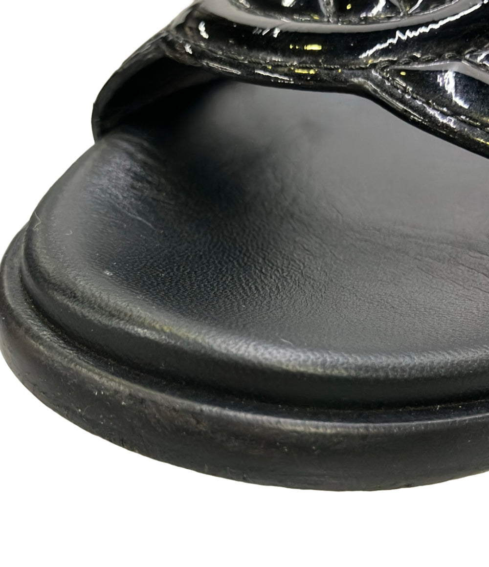 CHANEL エナメルフラットサンダル G32808 レディース SIZE 39 シャネル
