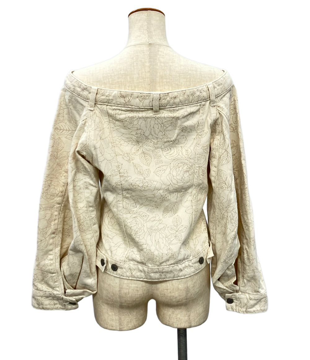 美品 LEVI’S GANNI オフショルダーデニムジャケット PC9-87493-0000 レディース SIZE M リーバイス ガニー