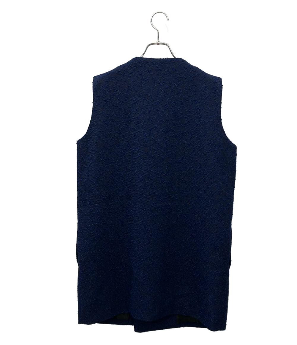 ami alexandre mattiussi ベスト ネップツイード ジレワンピース 2WAY クルーネックライン ボタン開閉 FDR105.WV0001 レディース SIZE 42 (XL)