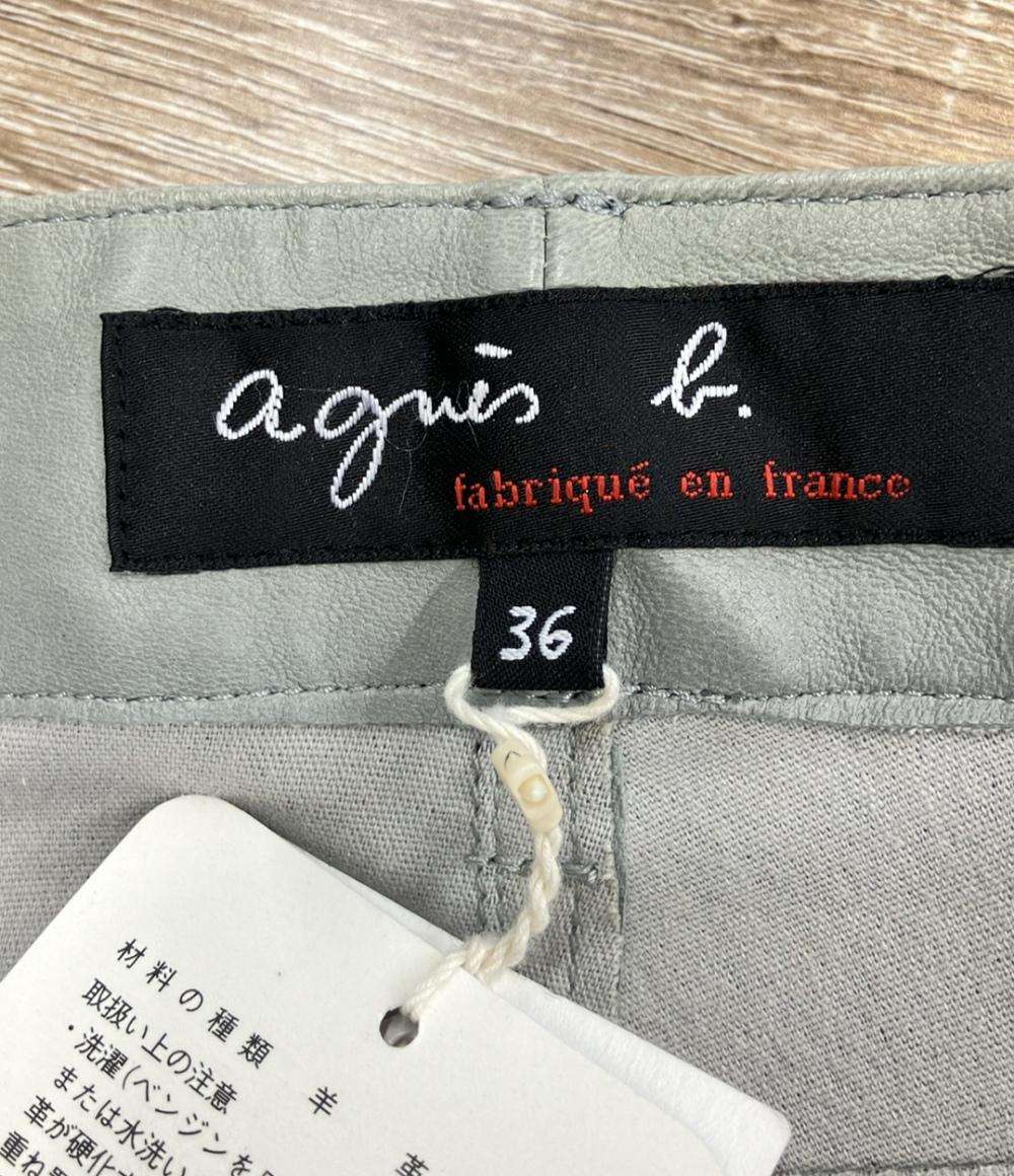 アニエスベー レザーパンツ レディース SIZE 36 (M) agnes b.