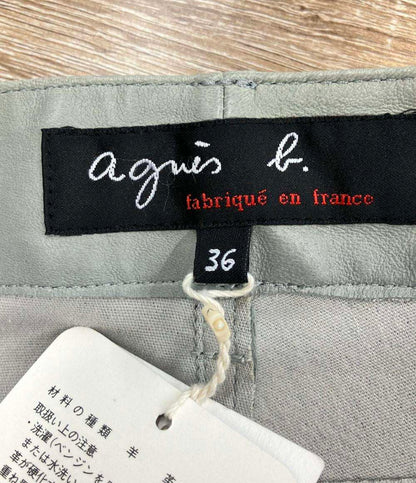 アニエスベー レザーパンツ レディース SIZE 36 (M) agnes b.