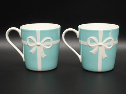 美品 TIFFANY&Co. マグカップ 2点セット ペア ブルーボックス ティファニー