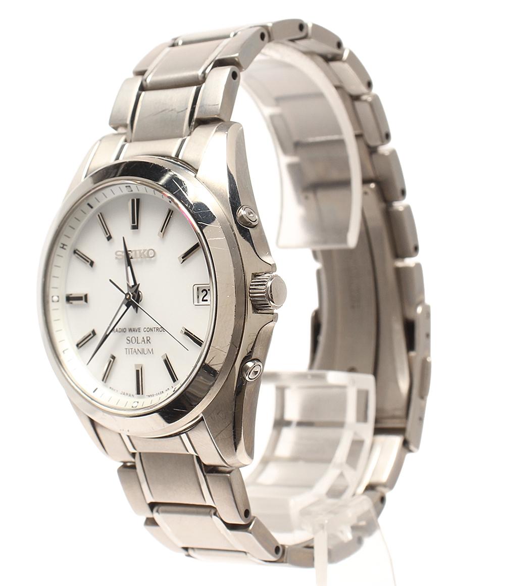 SEIKO 腕時計 ソーラー ホワイト 7B52-0AK0 メンズ セイコー – Rehello  