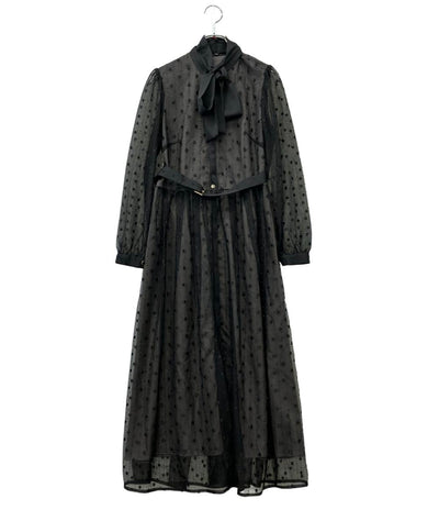 美品 GRACE CONTINENTAL 長袖ワンピース ガーリー フェミニン レディース SIZE 36 (S) グレースコンチネンタル