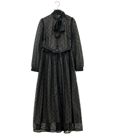 美品 GRACE CONTINENTAL 長袖ワンピース ガーリー フェミニン レディース SIZE 36 (S) グレースコンチネンタル