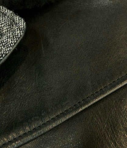 NEIGHBORHOOD レザージャケット シングル ホース ファー ボタン HUDSON 142CCNH-JKM01 S メンズ SIZE S ネイバーフッド
