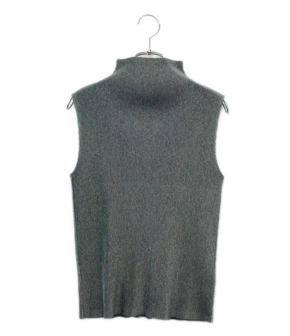 美品 PLEATS PLEASE ノースリーブ ブラウス PP02FK104 レディース SIZE 3 プリーツプリーズ
