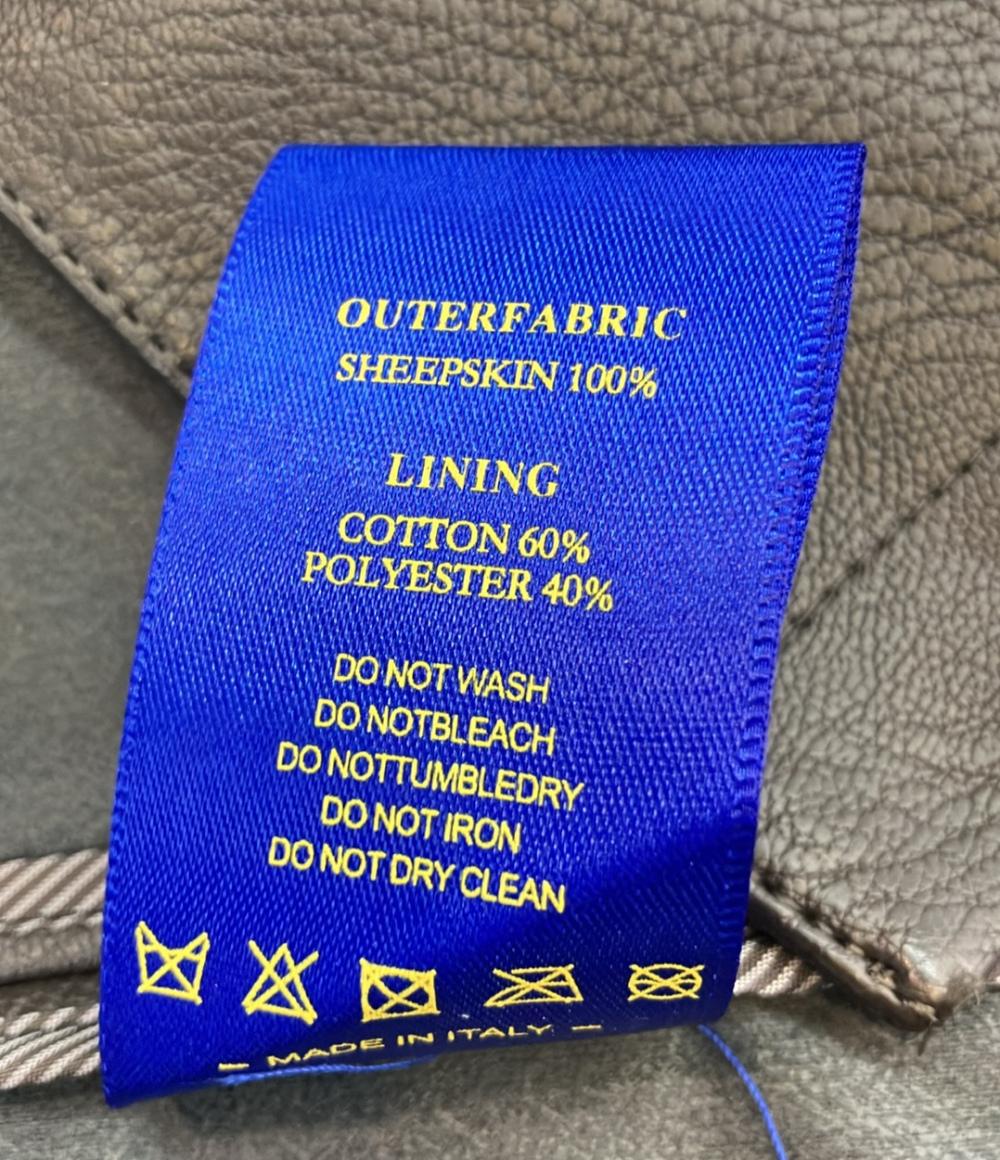 Emmauela レザージャケット 羊革 タグ付き メンズ SIZE 50 (XL) エマウエラ