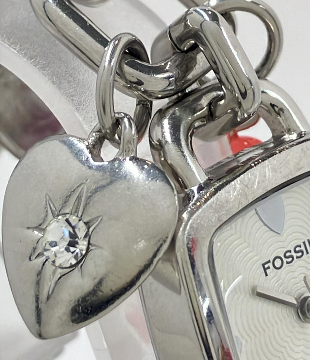 フォッシル ③-34  602 FOSSIL腕時計 クオーツ シルバー e レディース