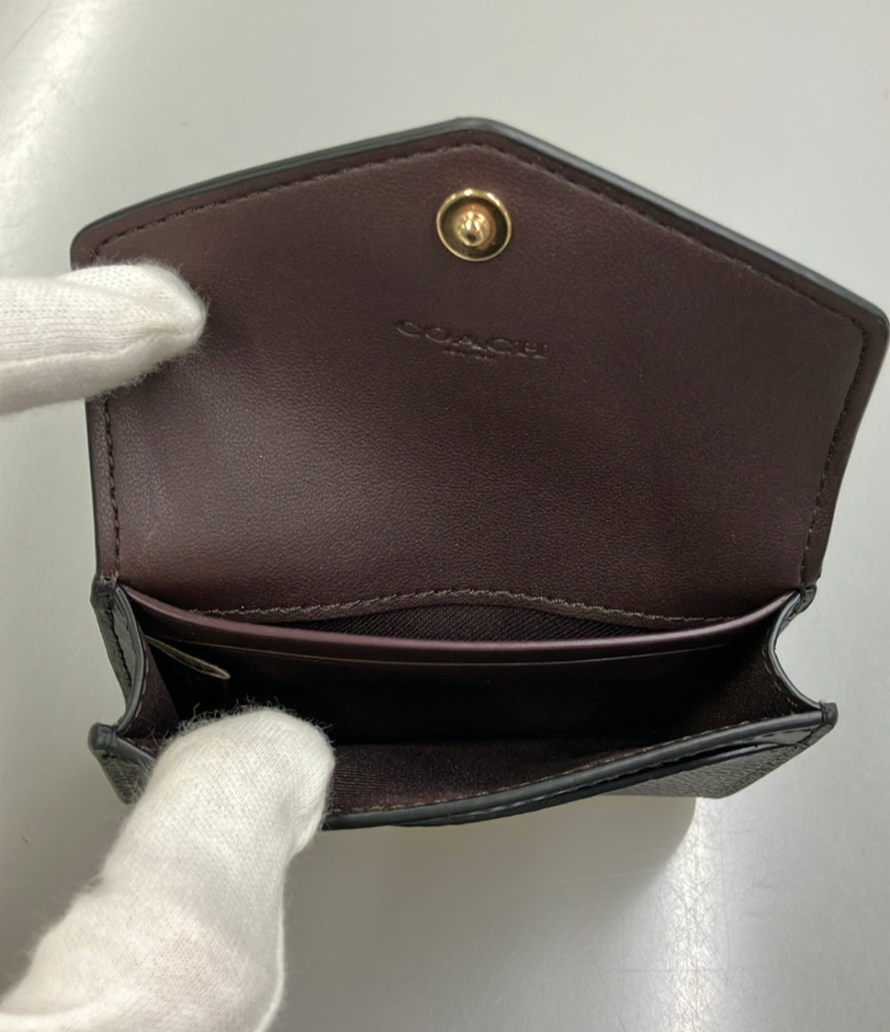 美品 COACH カードケース キャンバス シグネチャー CZ272 レディース コーチ