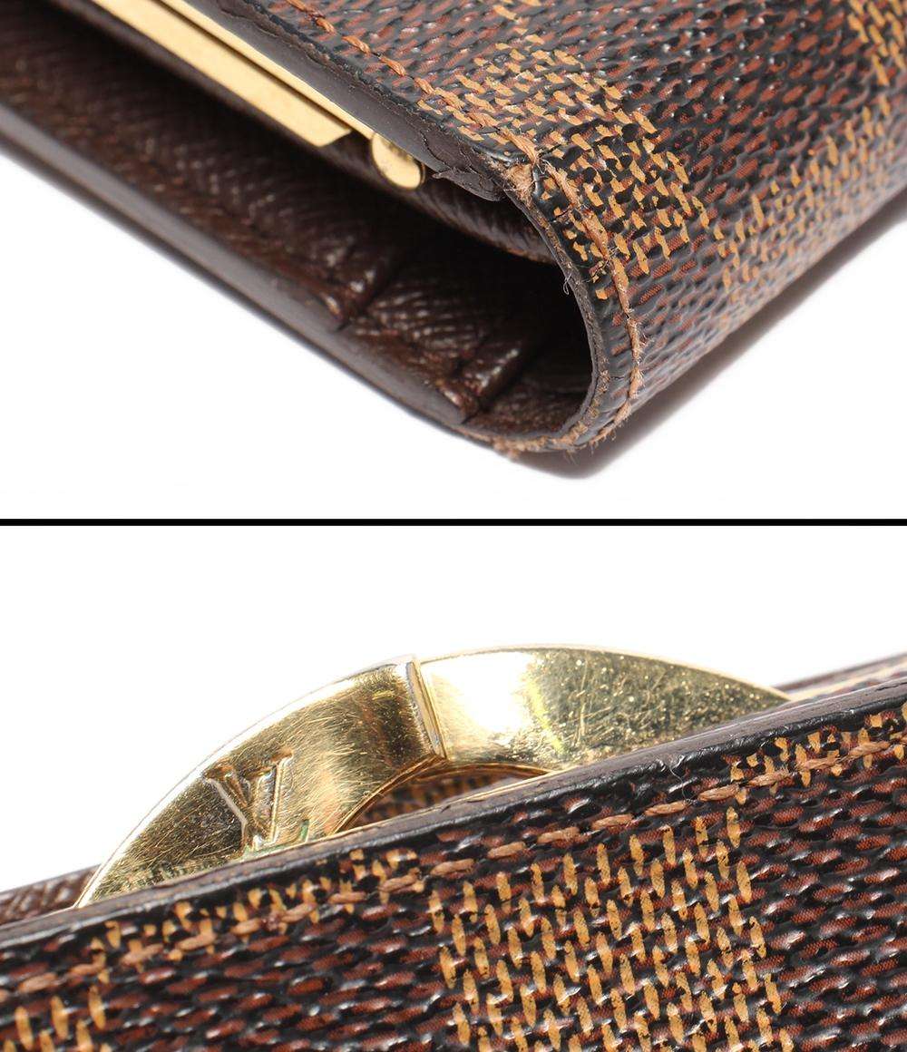 ルイ・ヴィトン 二つ折り財布 ポルトモネ ビエ ヴィエノワ ダミエ M61663 レディース LOUIS VUITTON