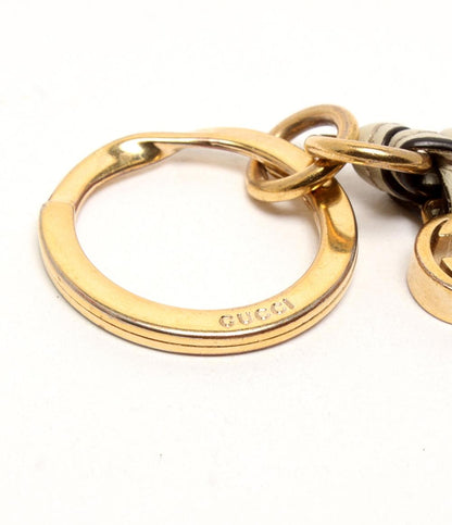 GUCCI チャーム キーリング レザー GG インターロッキング ユニセックス グッチ